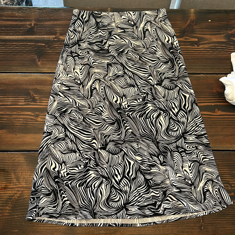 Black and White long skirt